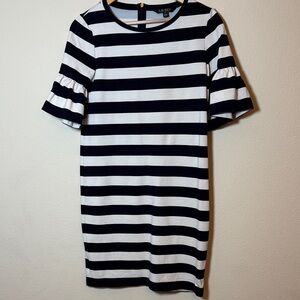 Lauren Ralph Lauren Navy and White Striped Mini Dress